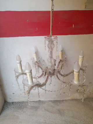 Lámpara de araña de cristal