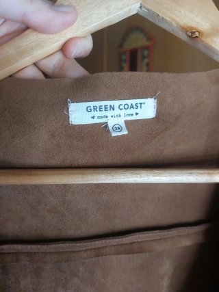 Chaqueta flecos marrón Green Coast talla 36
