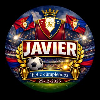 OSASUNA - Lámpara LED Personalizada