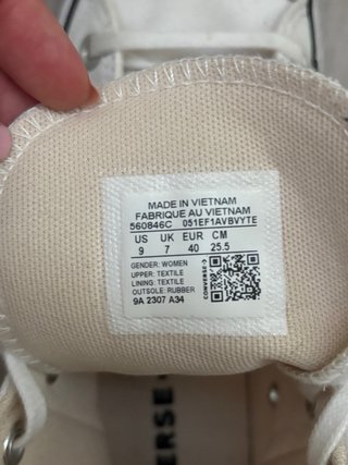 Converse Blancas  Talla 40