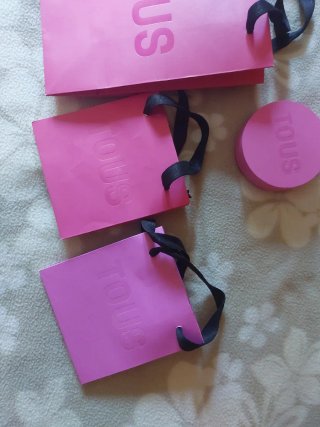 Bolsas Tous rosas 1 mediana y 2 pequeñas + cajita