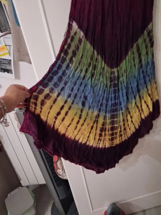 Vestito indiano tie-dye taglia unica