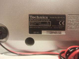 Altavoces Technics Satélite Negro/Plata