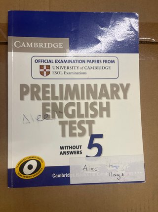 Cambridge Preliminary English Test 5