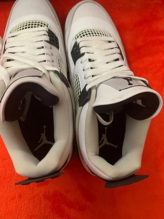 Jordan AJ4 Malla Gris Blanco Talla 43