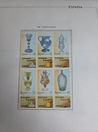 Sellos España 1998 en hojas edifil