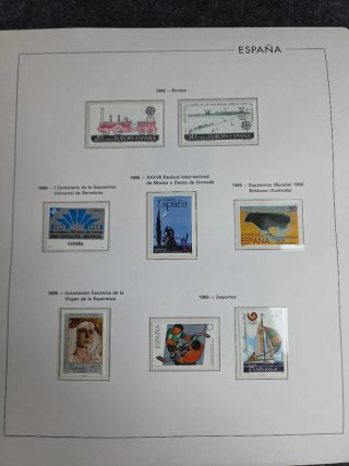 Sellos España 1998 en hojas edifil