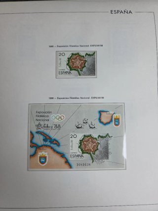 Sellos España 1998 en hojas edifil