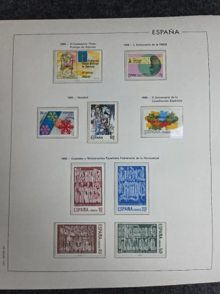 Sellos España 1998 en hojas edifil
