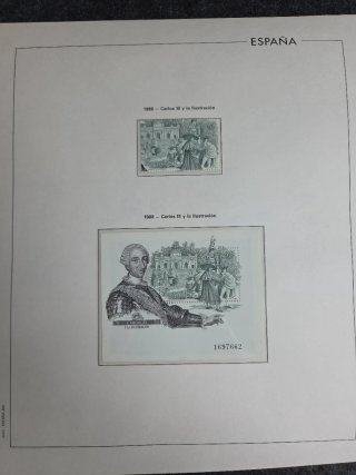 Sellos España 1998 en hojas edifil