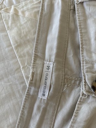 2 Pantalones Talla L (42-44) Beige y Azul