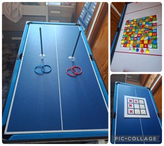 Mesa multijuego futbolín, baloncesto, billar, etc