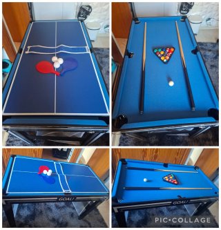 Mesa multijuego futbolín, baloncesto, billar, etc
