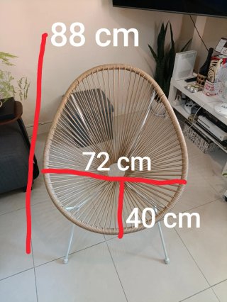 Silla diseño Acapulco exterior/interior 40€