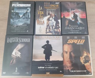 Lote 6 Películas DVD (Acción, Drama, Guerra)