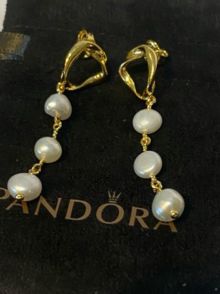 Pendientes Pandora Oro y Perlas
