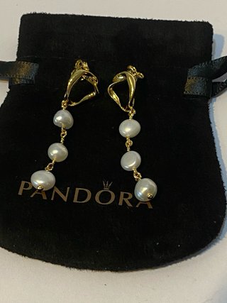 Pendientes Pandora Oro y Perlas