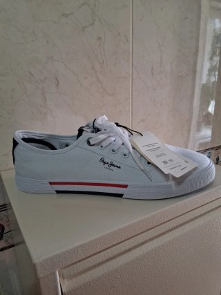 Zapatillas Pepe Jeans Blancas y Azules