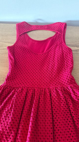 Vestido Sfera calado rosa talla S