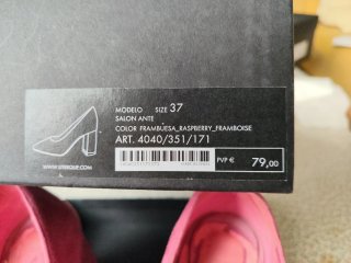 Zapatos Uterqüe rosa talla 37