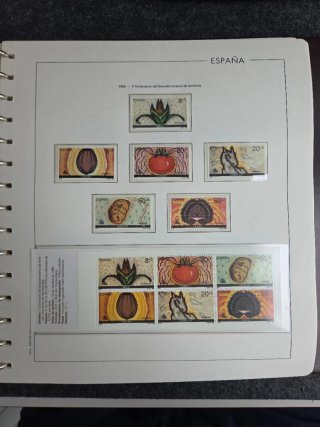 Sellos España 1989 en hojas edifil