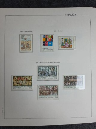 Sellos España 1989 en hojas edifil