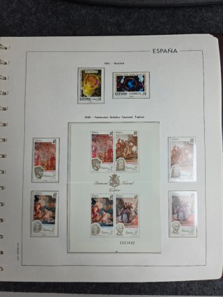 Sellos España 1990 en hojas edifil