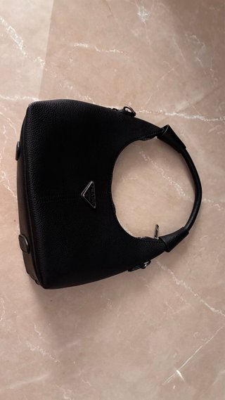 Bolso Prada Negro Piel Texturizada