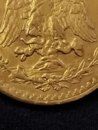 Moneda Oro 50 pesos mexicanos 1943