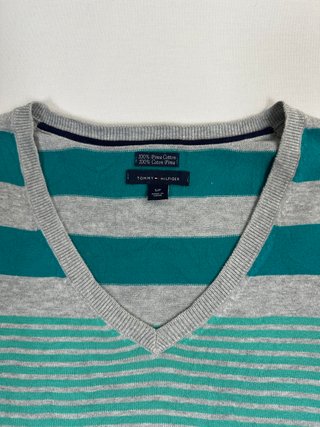 Jersey Tommy Hilfiger V-Neck Rayas