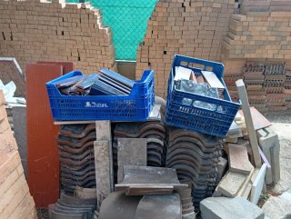 Ladrillos de construcción nuevos
