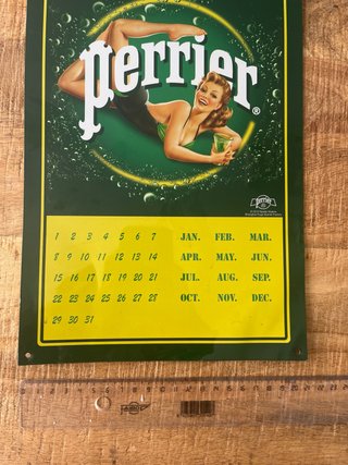Chapa Perrier Calendario