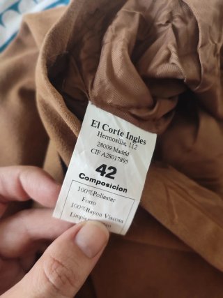 Falda El Corte Inglés marrón