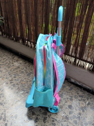 Mochila escolar con carrito