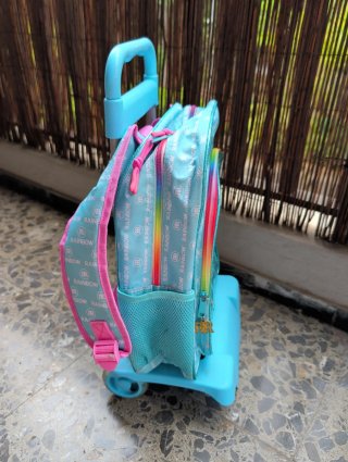 Mochila escolar con carrito