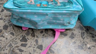 Mochila escolar con carrito