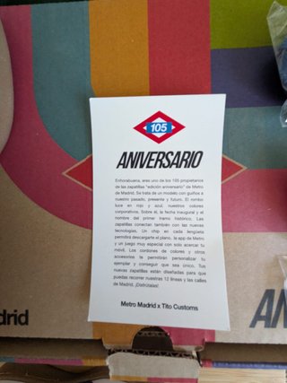 1ra edición- Zapatillas Metro 105 Aniversario T37