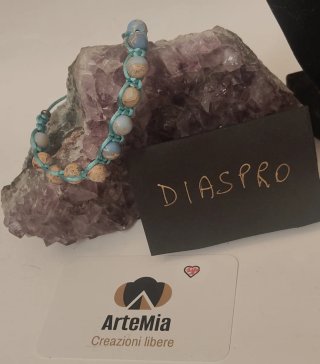 Bracciale Shamballa Pietre Diaspro