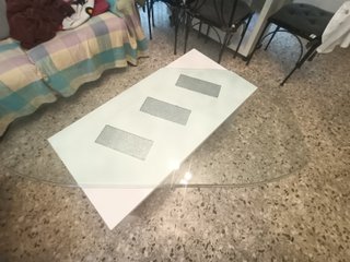 Tablero de mesa de cristal