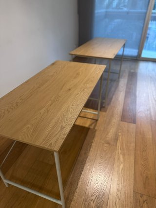Lote 2 Mesas Escritorio Madera y Metal (NUEVAS)