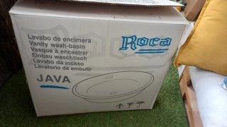 Lavabo Roca Blanco con Grifo Monomando Nuevo
