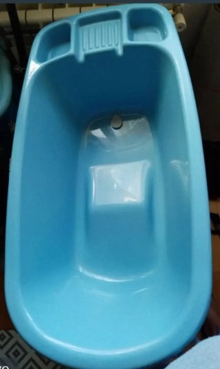 Bañera bebé azul 82x44x22