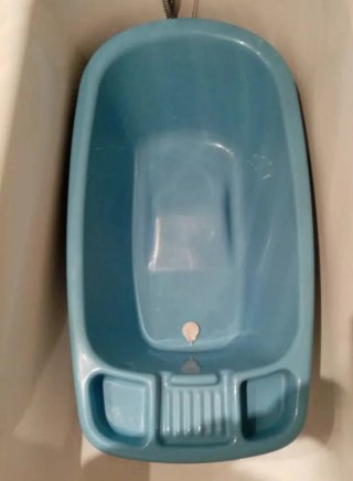 Bañera bebé azul 82x44x22