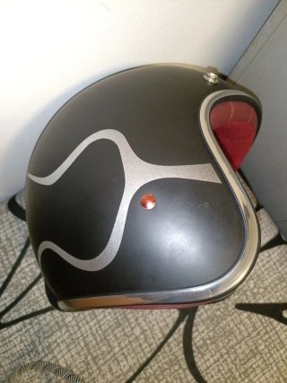 Casco negro mate