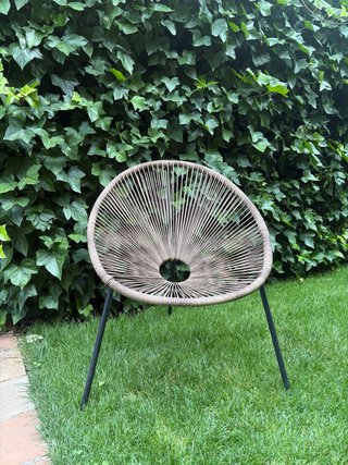 Silla Acapulco Beige y Negra