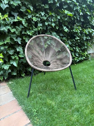 Silla Acapulco Beige y Negra