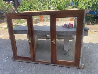 Ventanas madera pino oregon antiguas