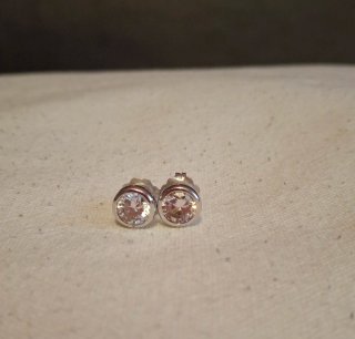 Pendientes plata con circonita