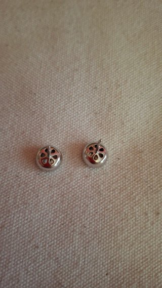 Pendientes plata con circonita