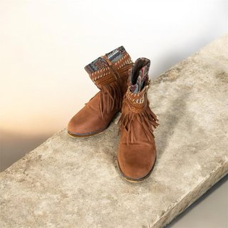 Botines Coolway Boho Flecos Marrones